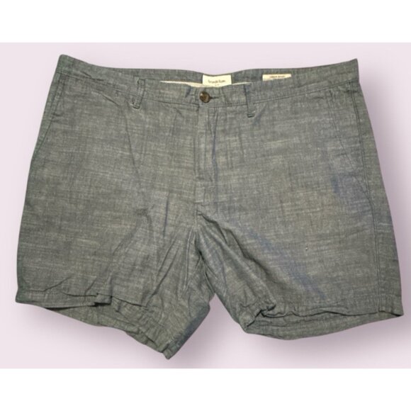 Goodfellow Shorts Men's 40 Blue 7" Flat-Front Slim Linden Stretch - Picture 1 of 6
